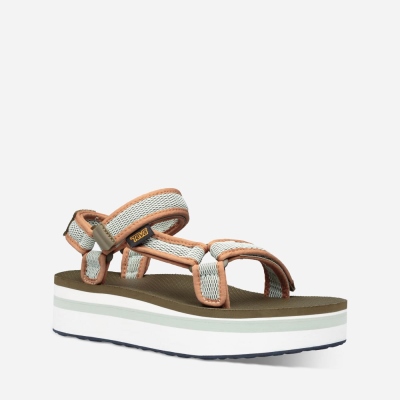 Teva Women's Flatform Universal Mesh Print Sandals Sale NZ (HIQXP-8273)